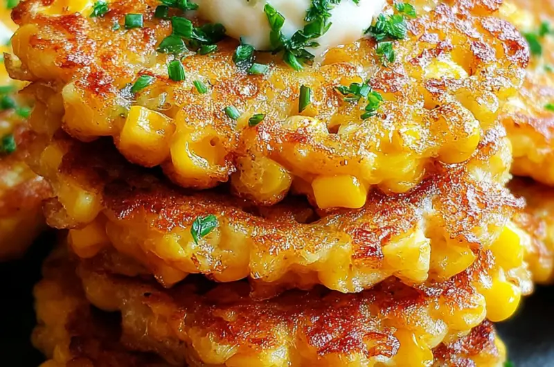 Cheesy Corn Fritters