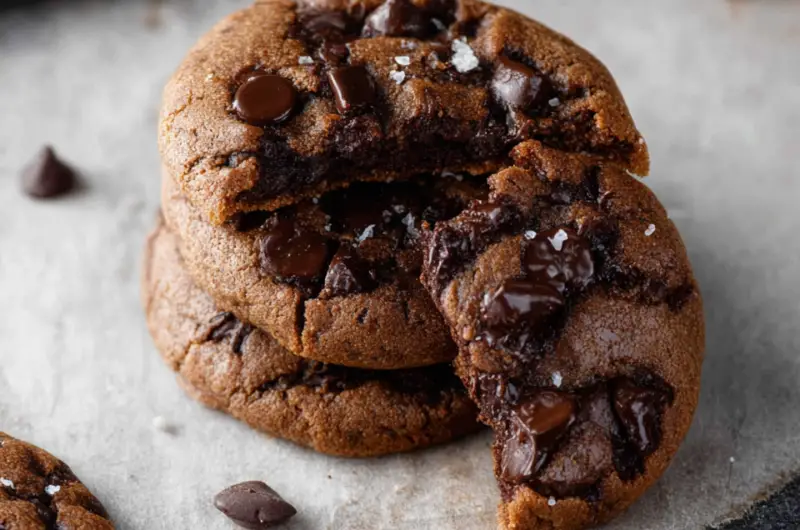 Dark Chocolate Chip Cookies