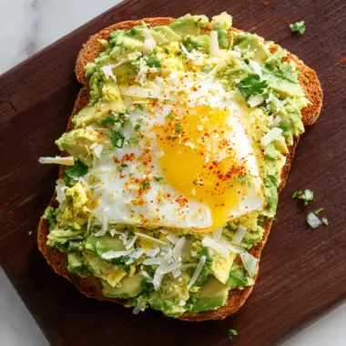 Grated Egg Avocado Toast