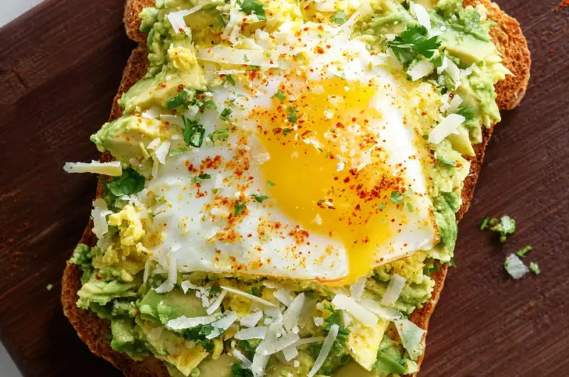 Grated Egg Avocado Toast