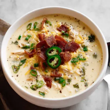 Jalapeño Popper Chicken Soup