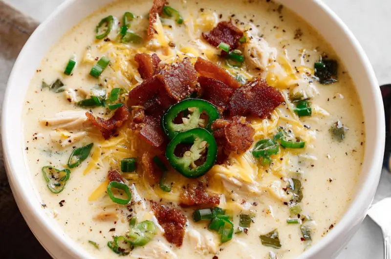 Jalapeño Popper Chicken Soup