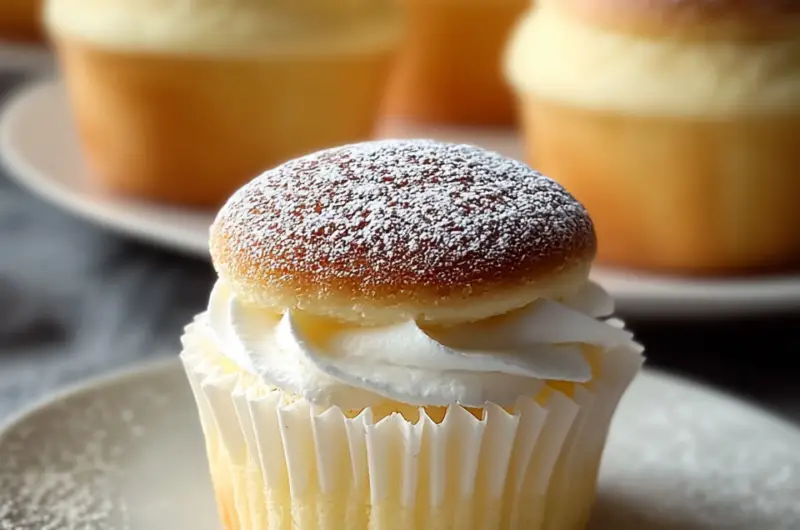 Japanese Cotton Cheesecake Cupcakes