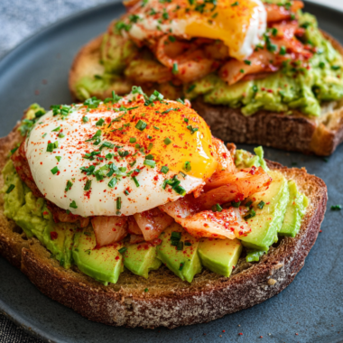 Kimchee Avocado Toast