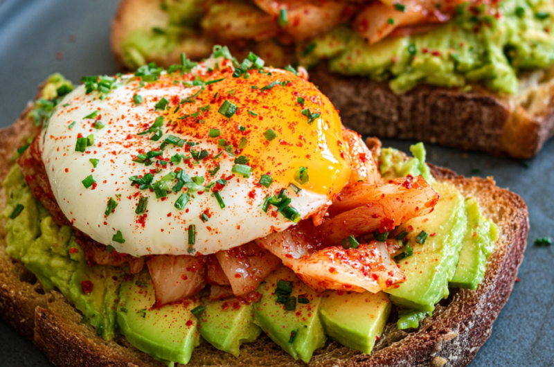 Kimchee Avocado Toast