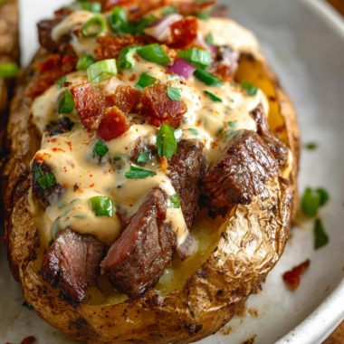 Loaded Baked Potato with Steak