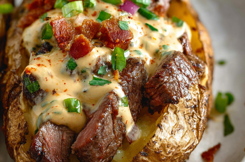 Loaded Baked Potato with Steak