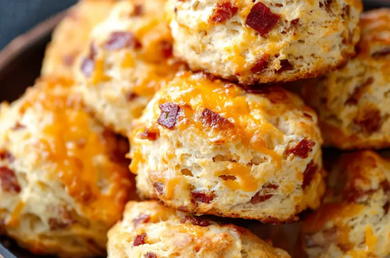 Maple Bacon Cheddar Biscuits