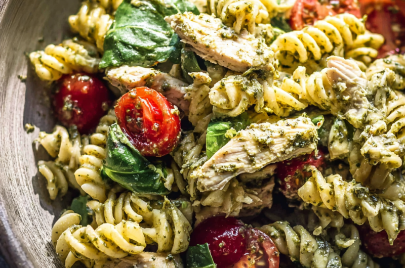 Pesto Chicken Pasta Salad