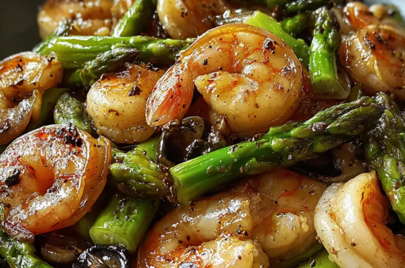 Shrimp and Asparagus Stir Fry