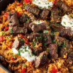 Steak Queso Rice