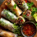 Thai Basil Beef Rolls