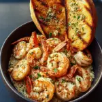 Shrimp Scampi Bowls with Garlic Bread