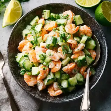 Cucumber Shrimp Salad