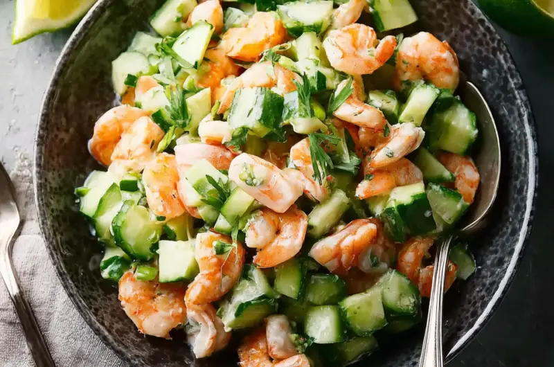 Cucumber Shrimp Salad