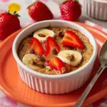 Strawberry Banana Blended Baked Oats