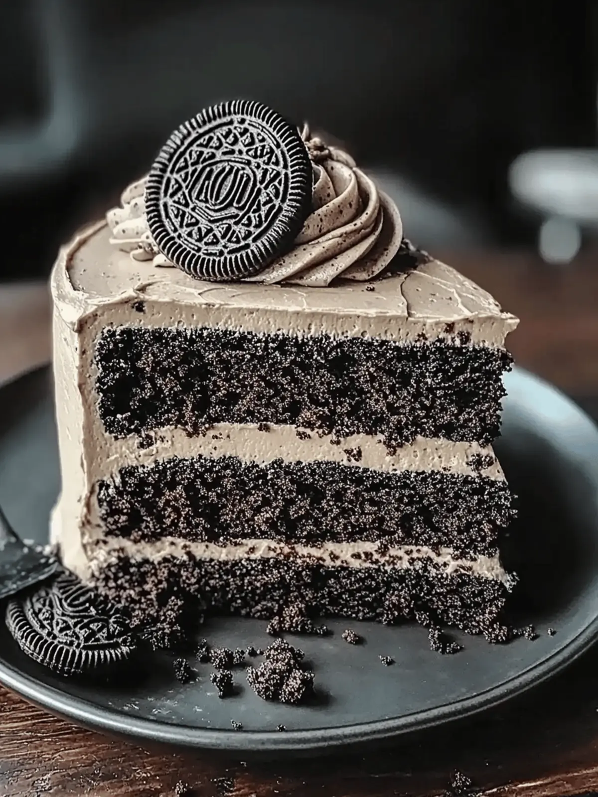 Indulge in Black Velvet Cake with Oreo Frosting Bliss