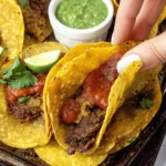 Crispy Baked Beef Tacos