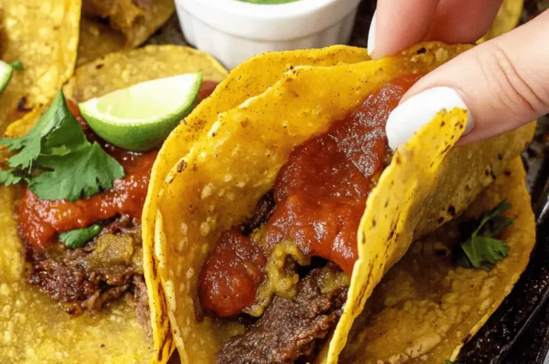 Crispy Baked Beef Tacos