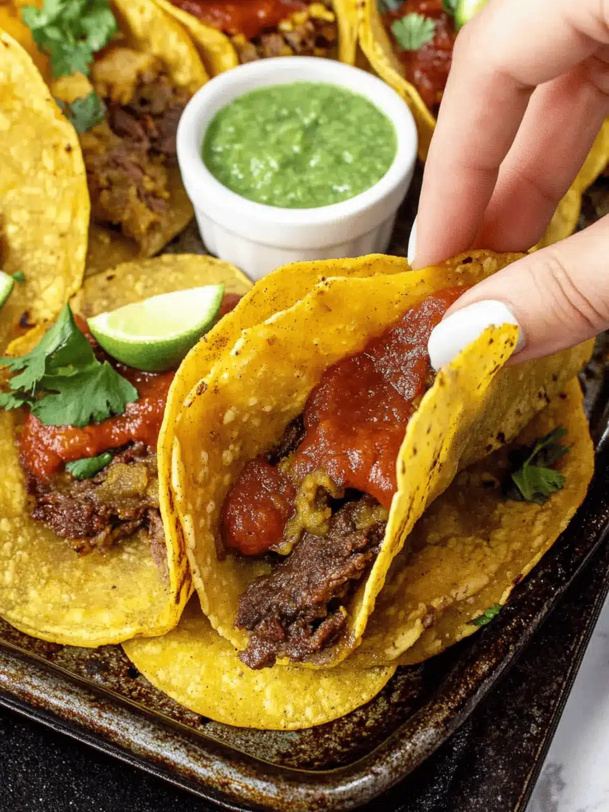Crispy Baked Beef Tacos