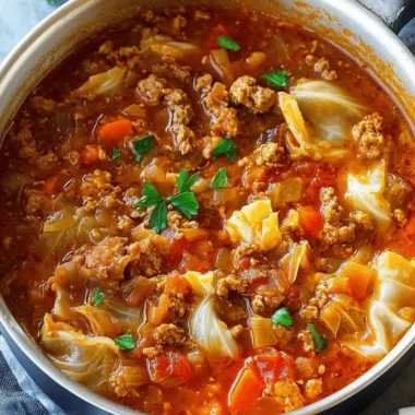 Cabbage roll soup