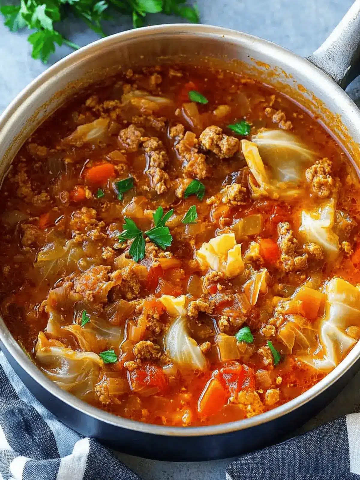 Cabbage roll soup