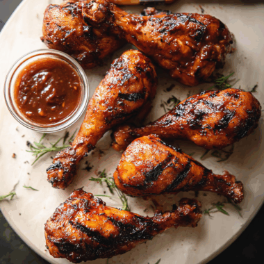 Grilled BBQ Chicken Drumsticks