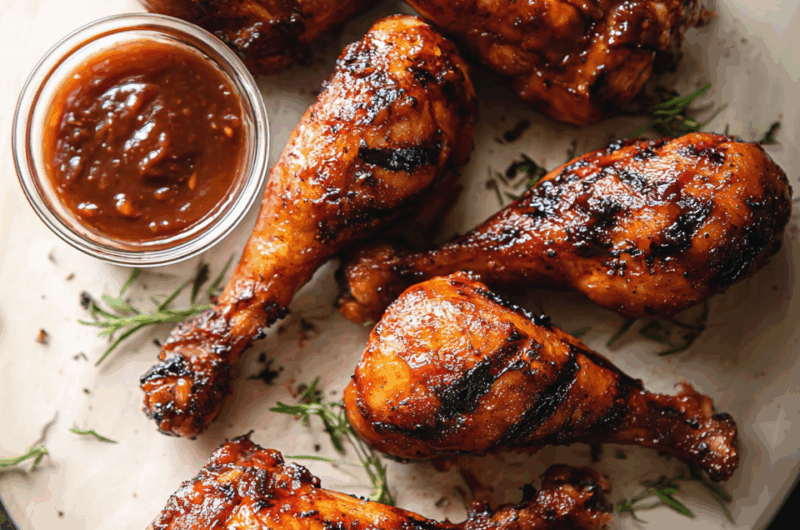 Grilled BBQ Chicken Drumsticks