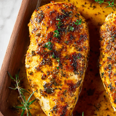 Oven‑Baked Chicken Breast with Brown Sugar & Herbs
