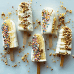 Frozen Banana Yogurt Pops