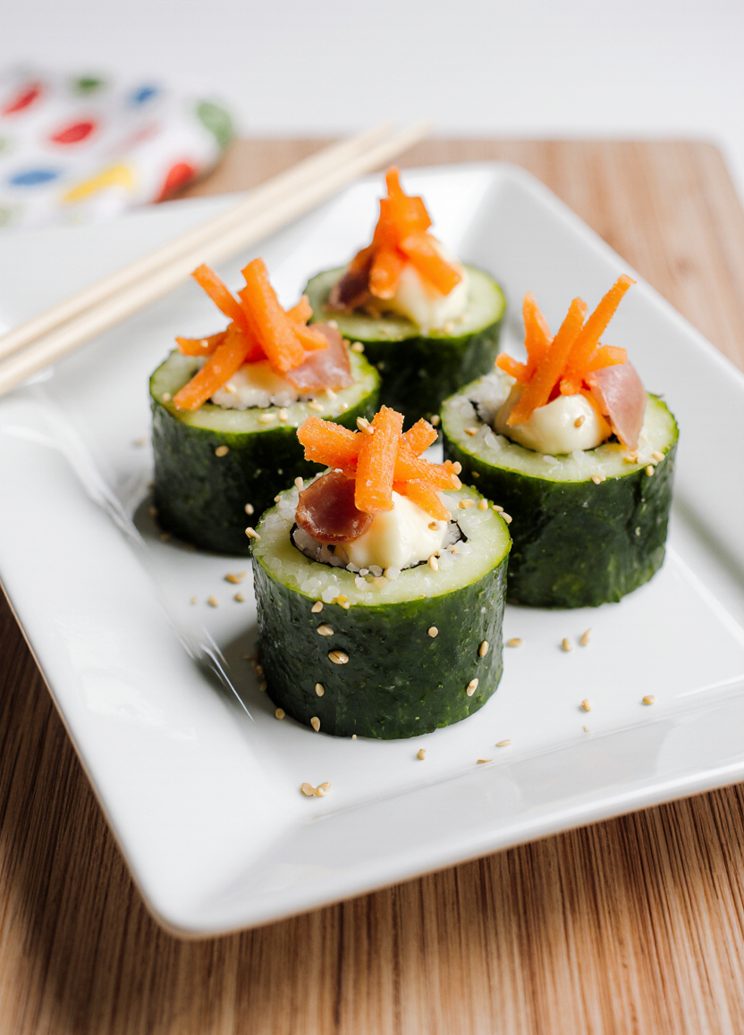 Easy Cucumber Sushi Rolls for Kids