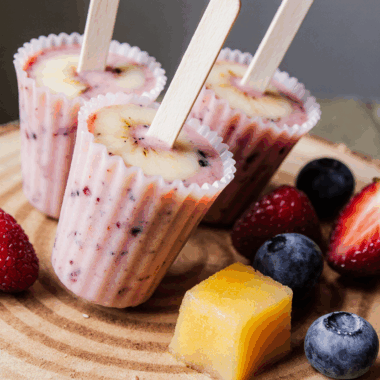 Frozen Yogurt Fruit Pops