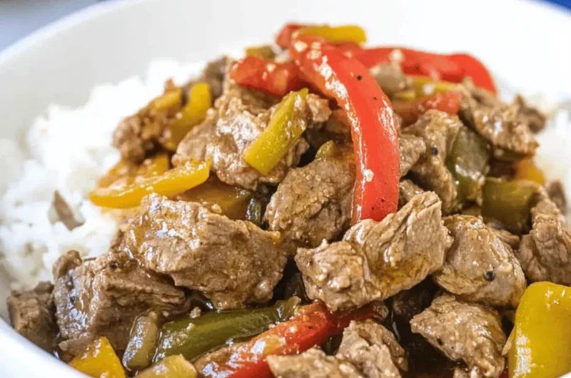 Slow Cooker Pepper Steak
