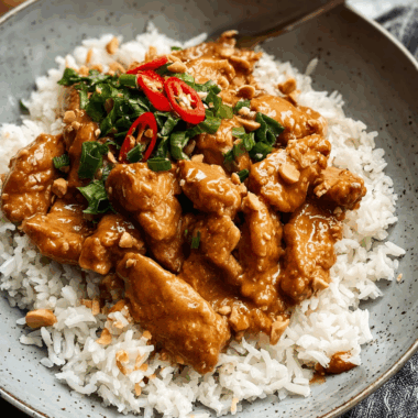 Chinese Peanut Butter Chicken