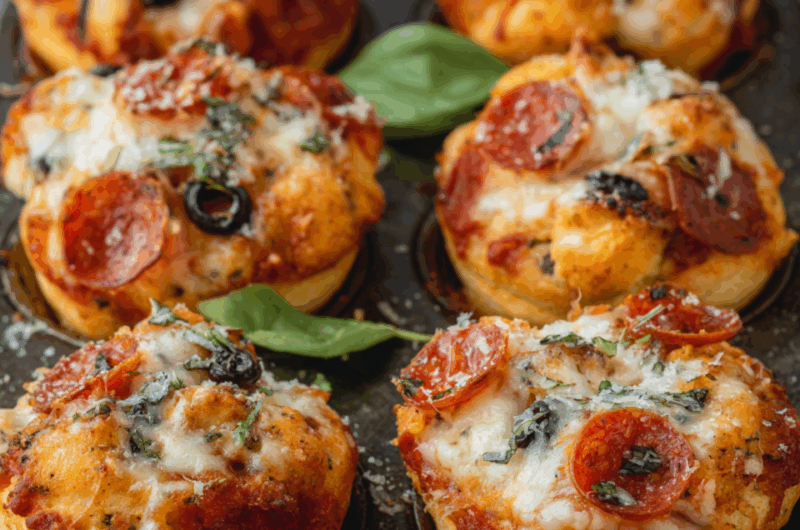 Mini Biscuit Pizza Muffins