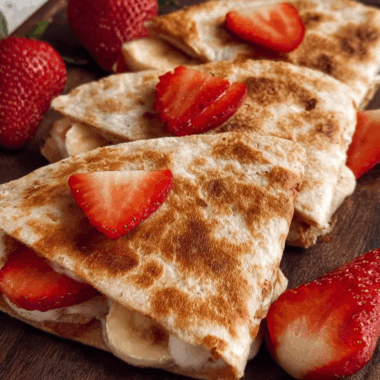Strawberry Banana Quesadilla