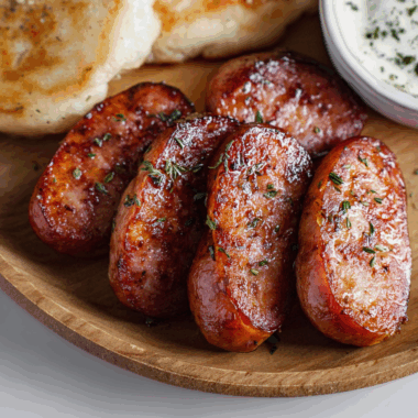 Savory Smoked Sausage with a Crispy Finish