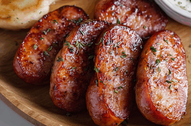 Savory Smoked Sausage with a Crispy Finish