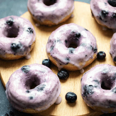Blueberry Cake Donuts