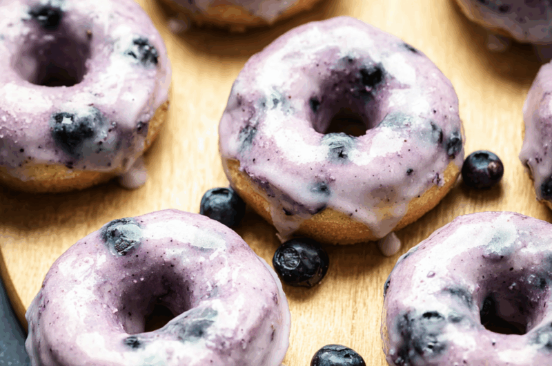 Blueberry Cake Donuts
