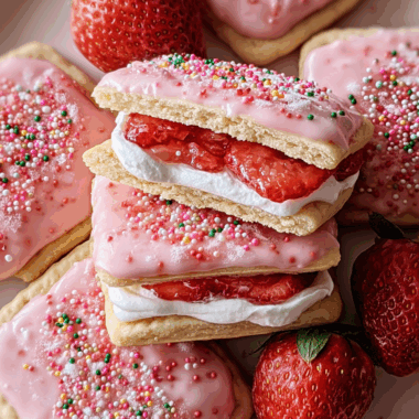 Strawberry Pop-Tart Sugar Cookies