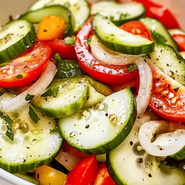 Marinated Cucumber Tomato Salad