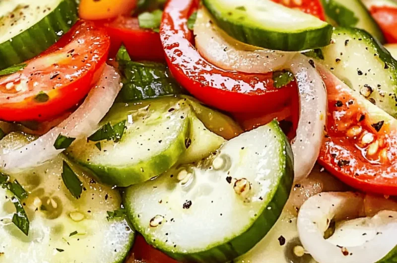 Marinated Cucumber Tomato Salad
