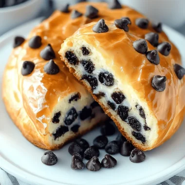 Chocolate Chip Vanilla Custard Brioches