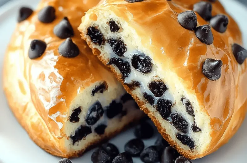 Chocolate Chip Vanilla Custard Brioches
