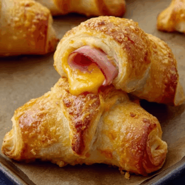 Ham and Cheese Crescent Roll-Ups