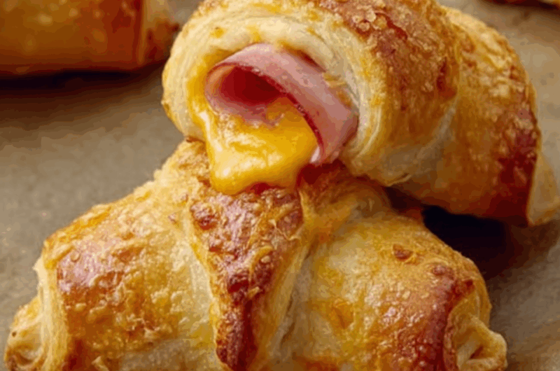 Ham and Cheese Crescent Roll-Ups