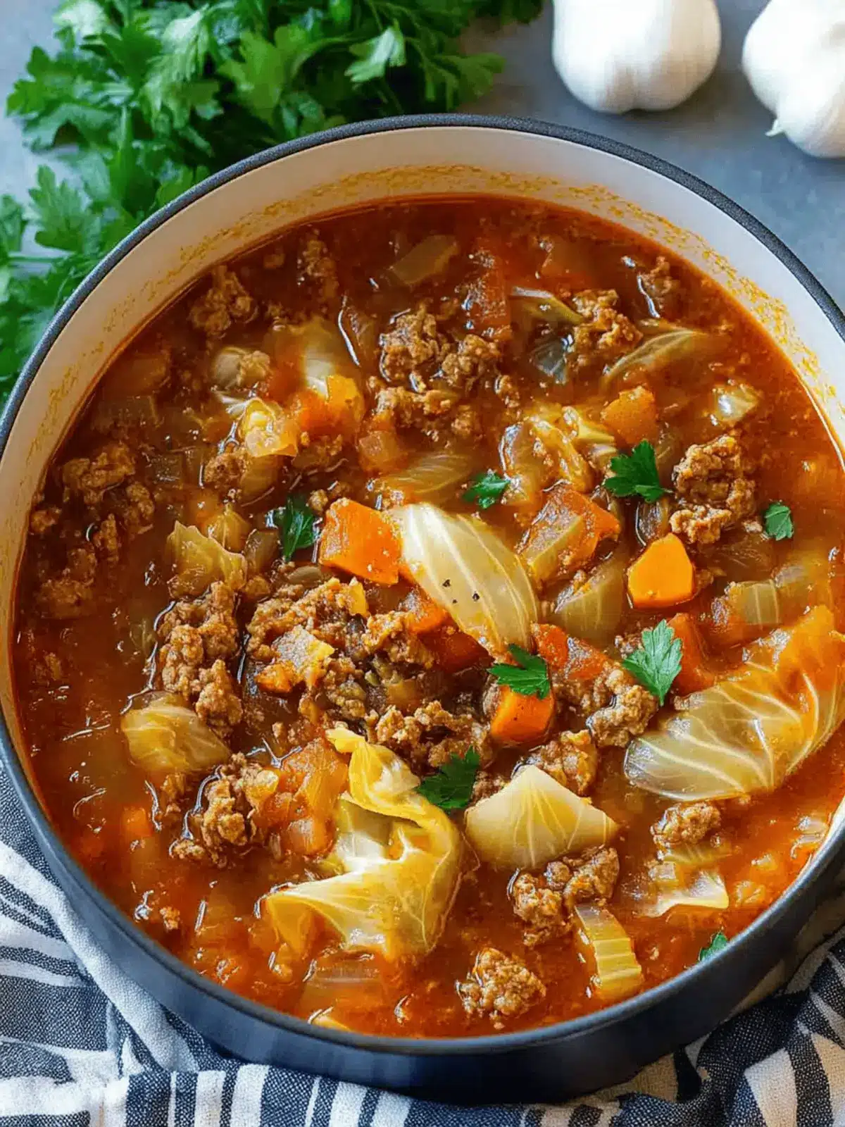 Cabbage roll soup