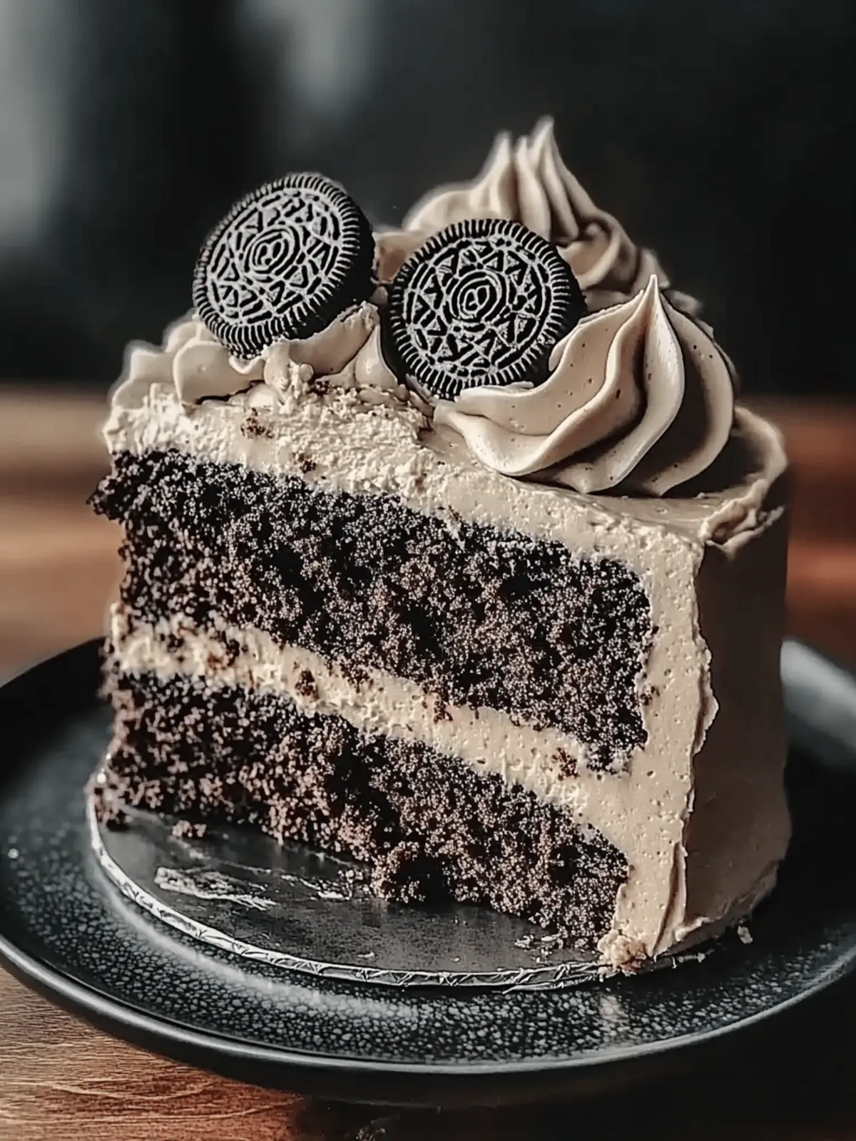 Indulge in Black Velvet Cake with Oreo Frosting Bliss