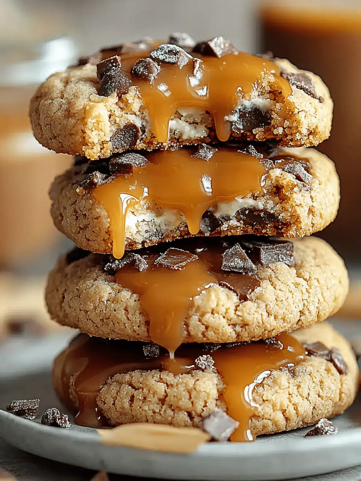 Caramel Cheesecake Cookies